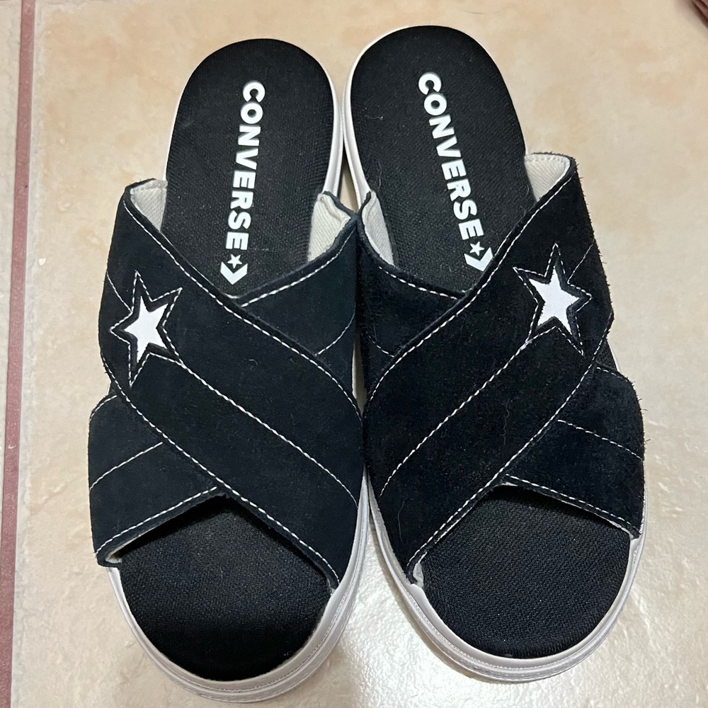 Converse One Star Sandal Slip 'Black White' 564143C Size 6.5